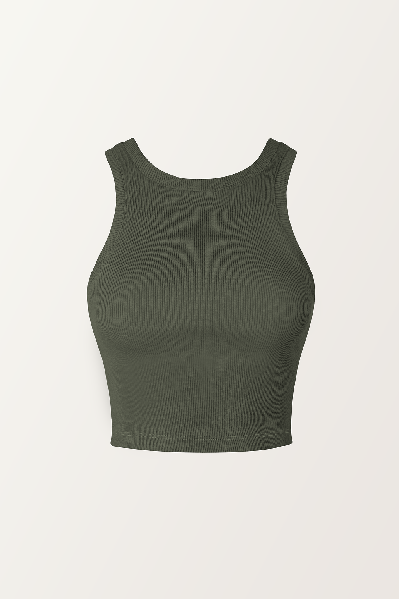 PIXIE WON'T PLAY CROFT CROP TOP RIBBED KHAKI GREEN ORGANIC COTTON SUSTAINABLE FASHION WEAR WITHOUT BRA LUXURY SLEEVELESS STYLISH COMFORTABLE BREATHABLE FABRIC VERSATILE RELAXED FIT SOFT TRENDY SUMMER AUTUMN WINTER SPRING WEAR CASUAL OUTFIT WORKOUT LAYERING VARIOUS COLORS FASHIONABLE MUST-HAVE 
