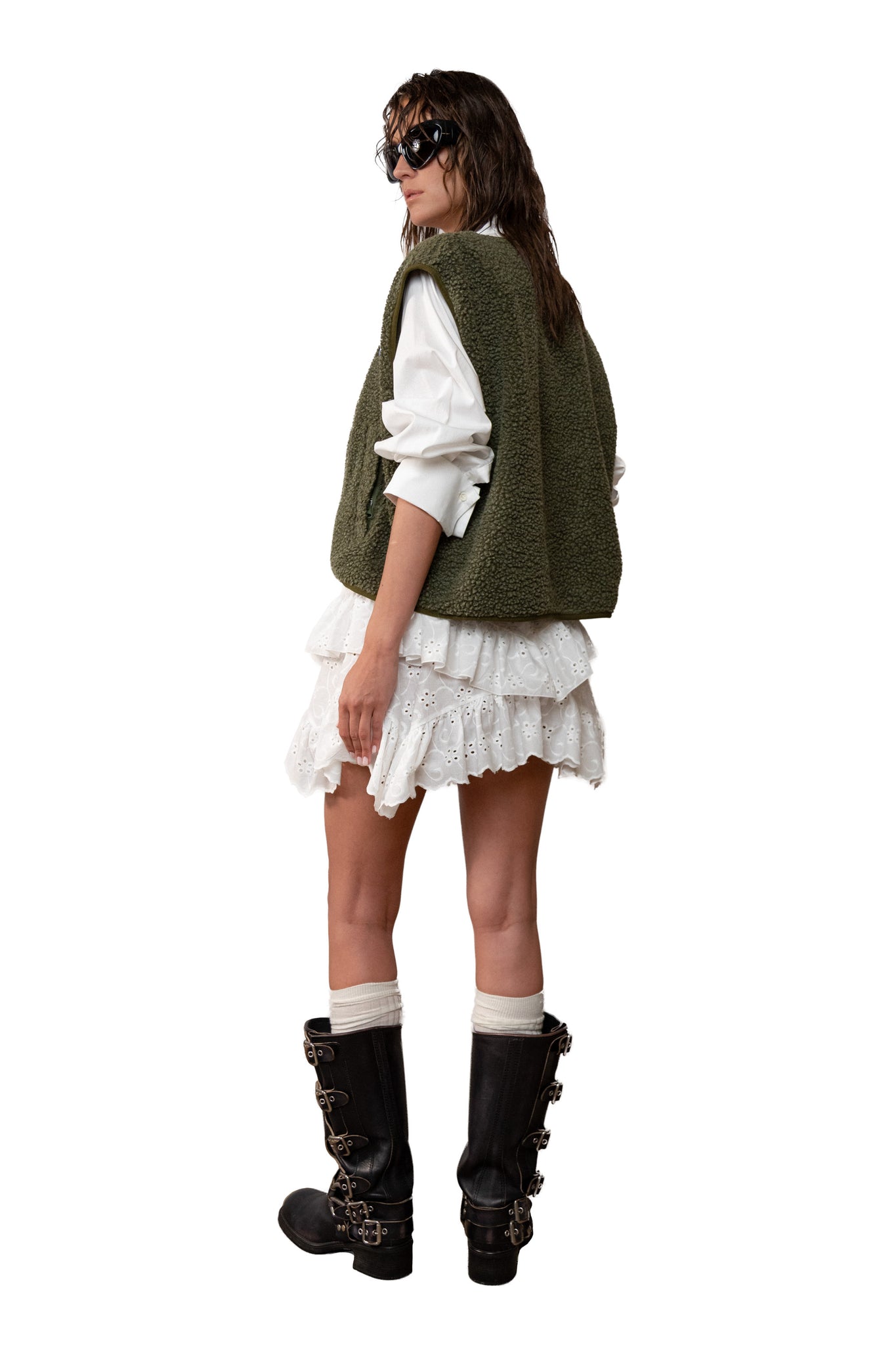 NATURAL HABITAT MINI SKIRT WHITE