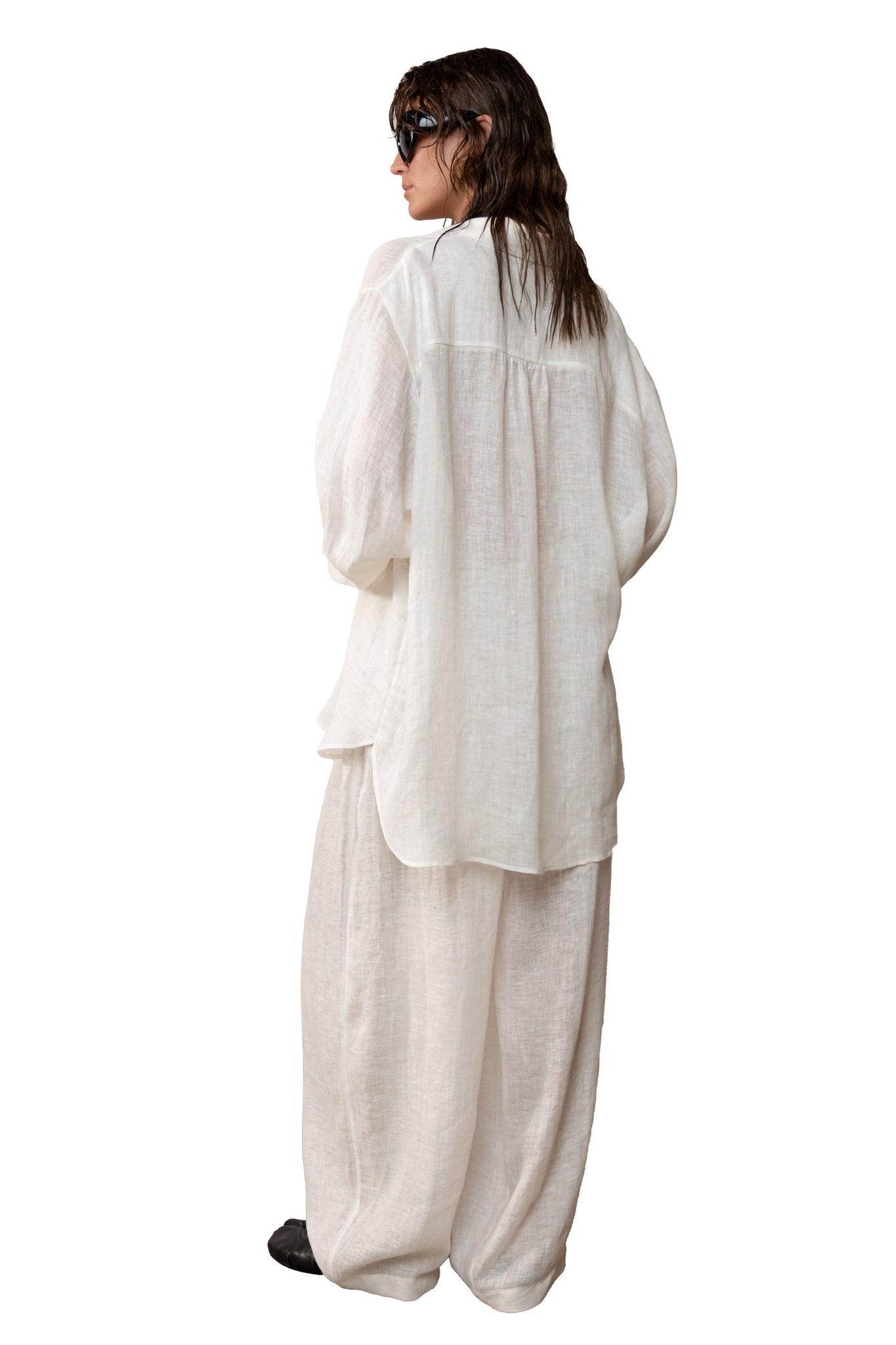 SHIK SHAK SHUK LINEN SET WHITE