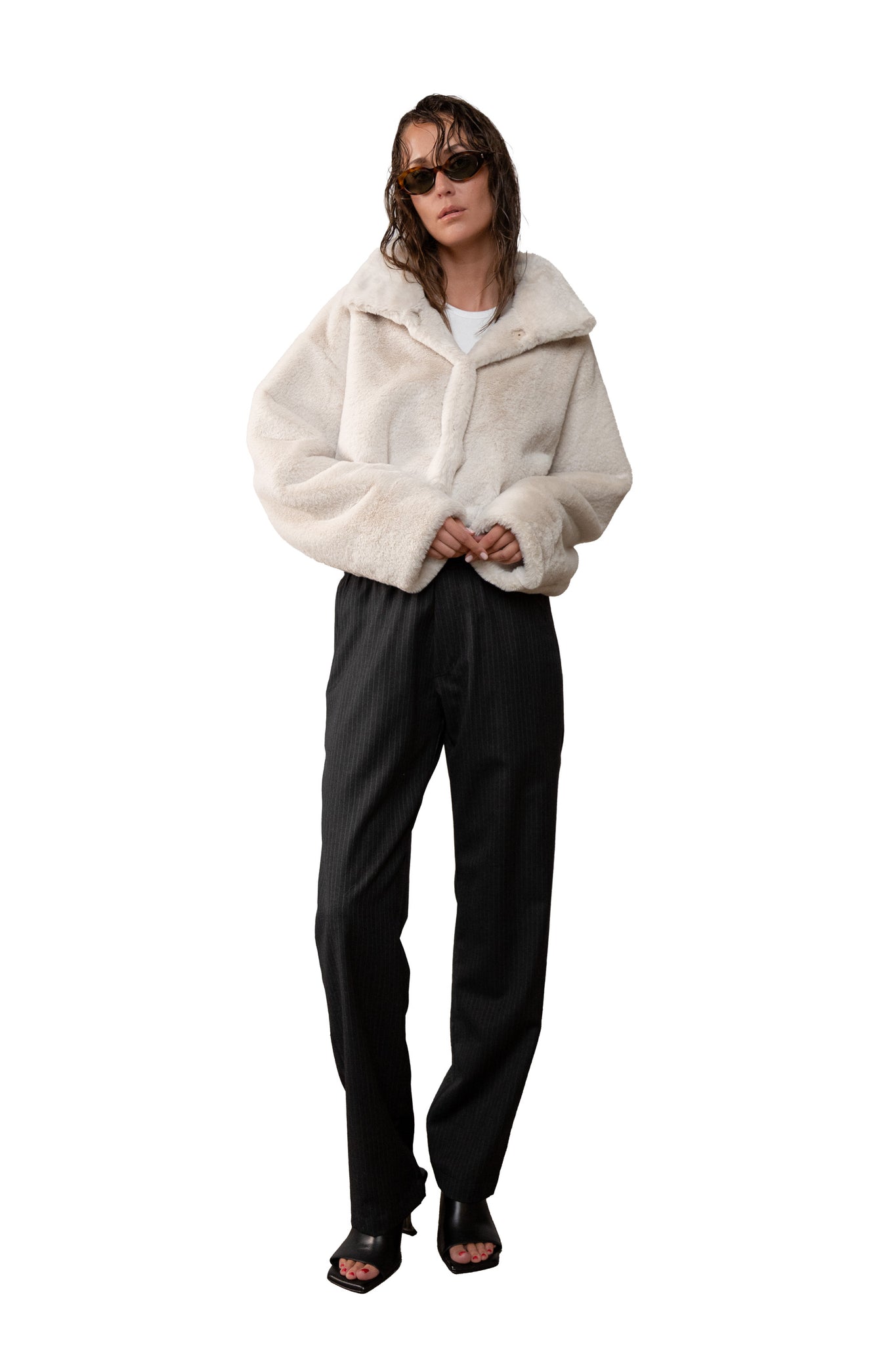 FLUFFER FAUX-FUR JACKET