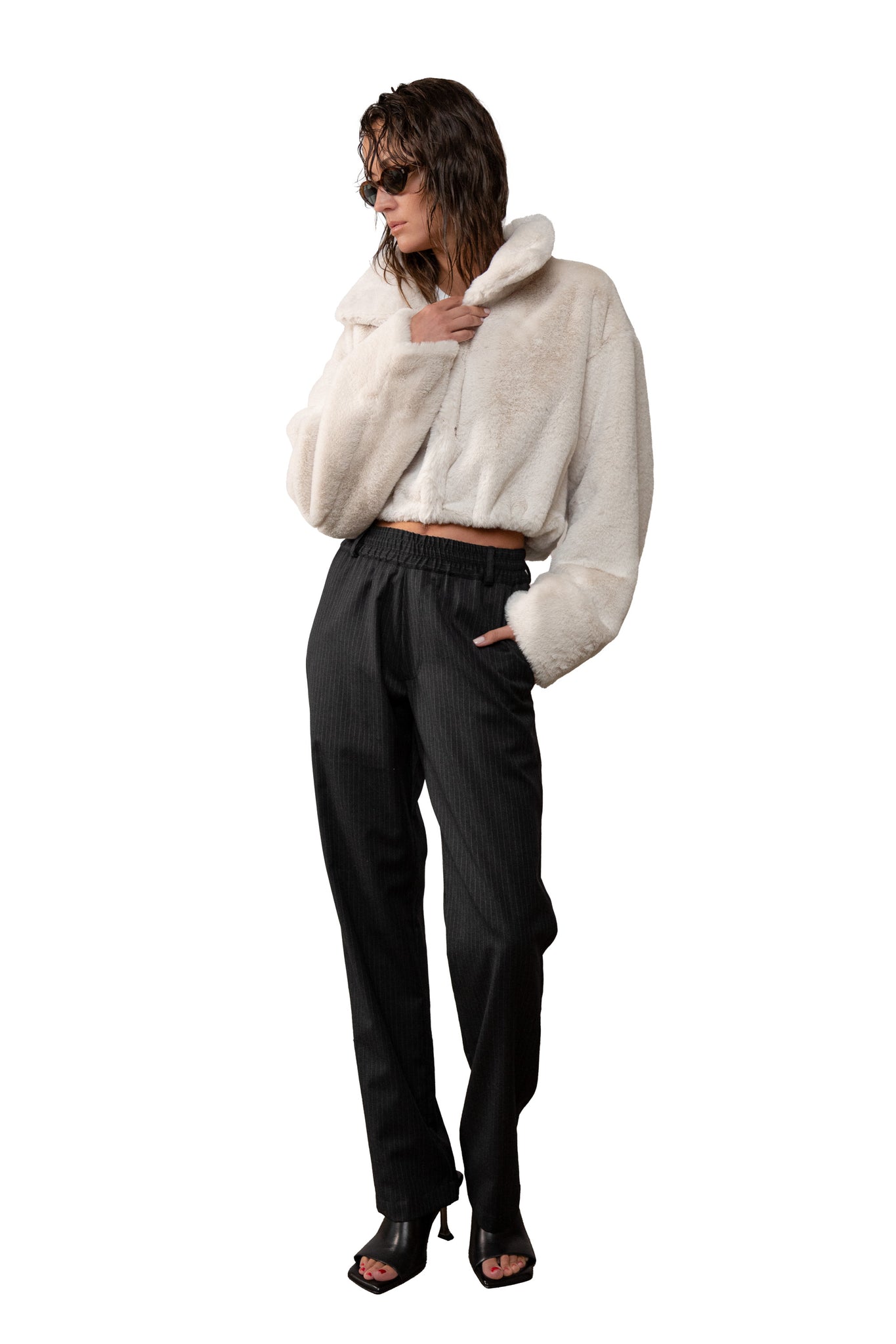 FLUFFER FAUX-FUR JACKET