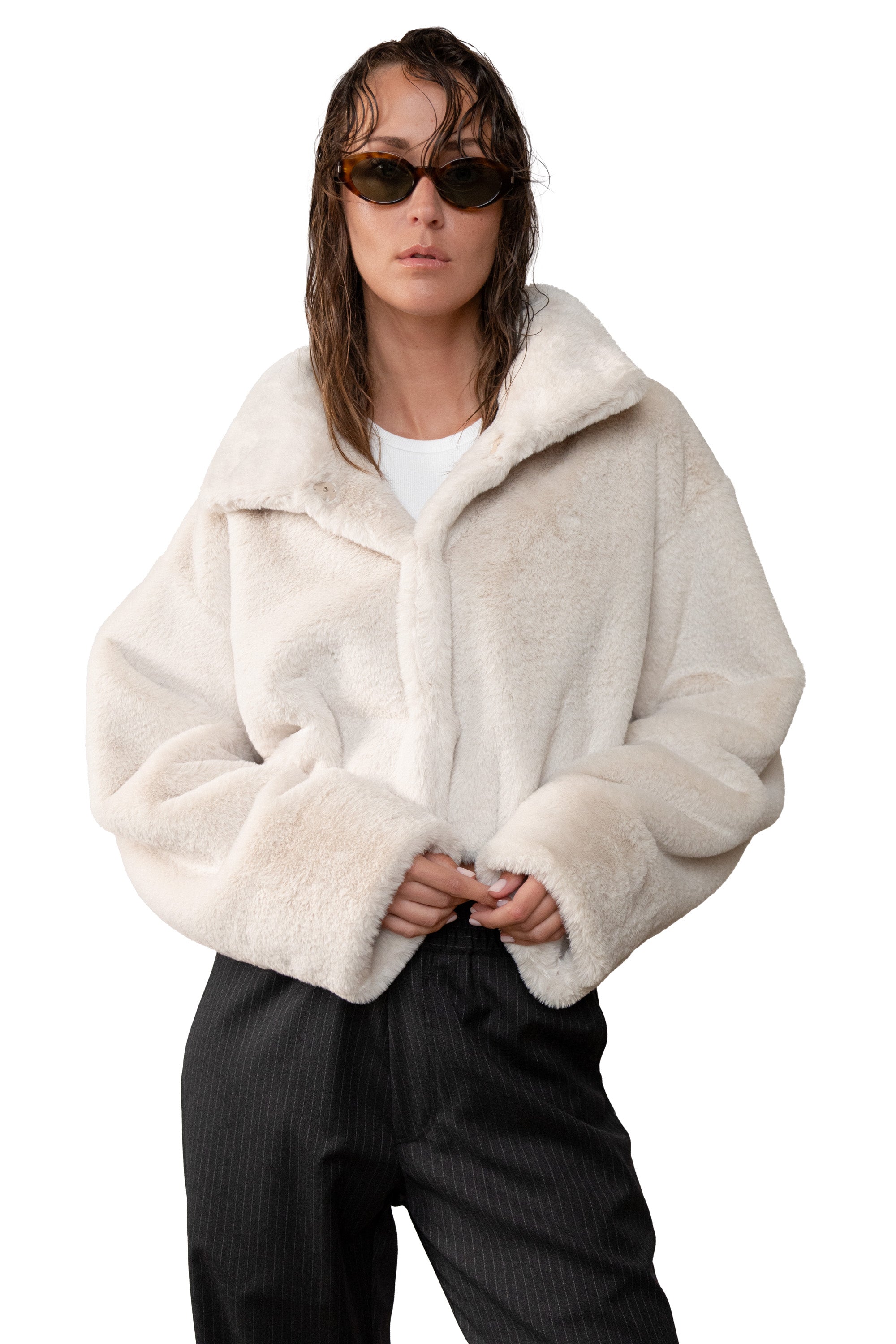 FLUFFER FAUX-FUR JACKET – PIXIE