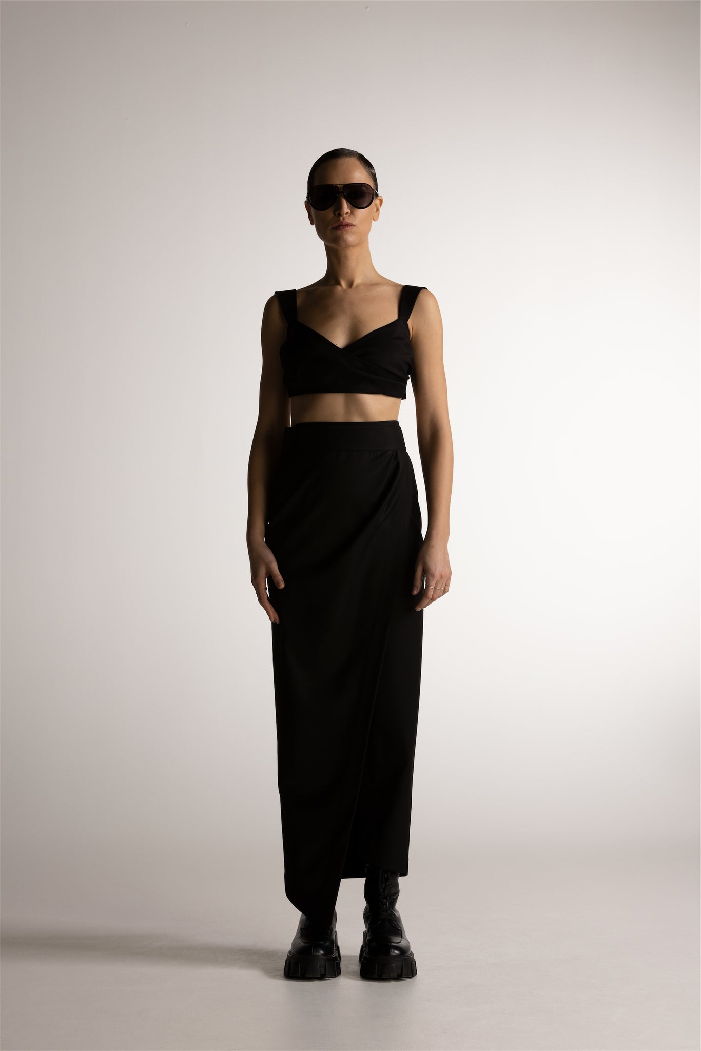 PIXIE WON'T PLAY VENERE WRAP SKIRT BLACK VERSATILE WRAP AROUND DESIGN FLATTERING SILHOUETTE EFFORTLESS STYLE TRENDY COMFORTABLE CHIC FEMININE ADJUSTABLE FIT DAY TO NIGHT WEAR CASUAL ELEGANCE SPRING SUMMER FALL WINTER CAPSULE COLLECTION ESSENTIAL LUXURY HIGH WAISTED DOUBLE WRAP