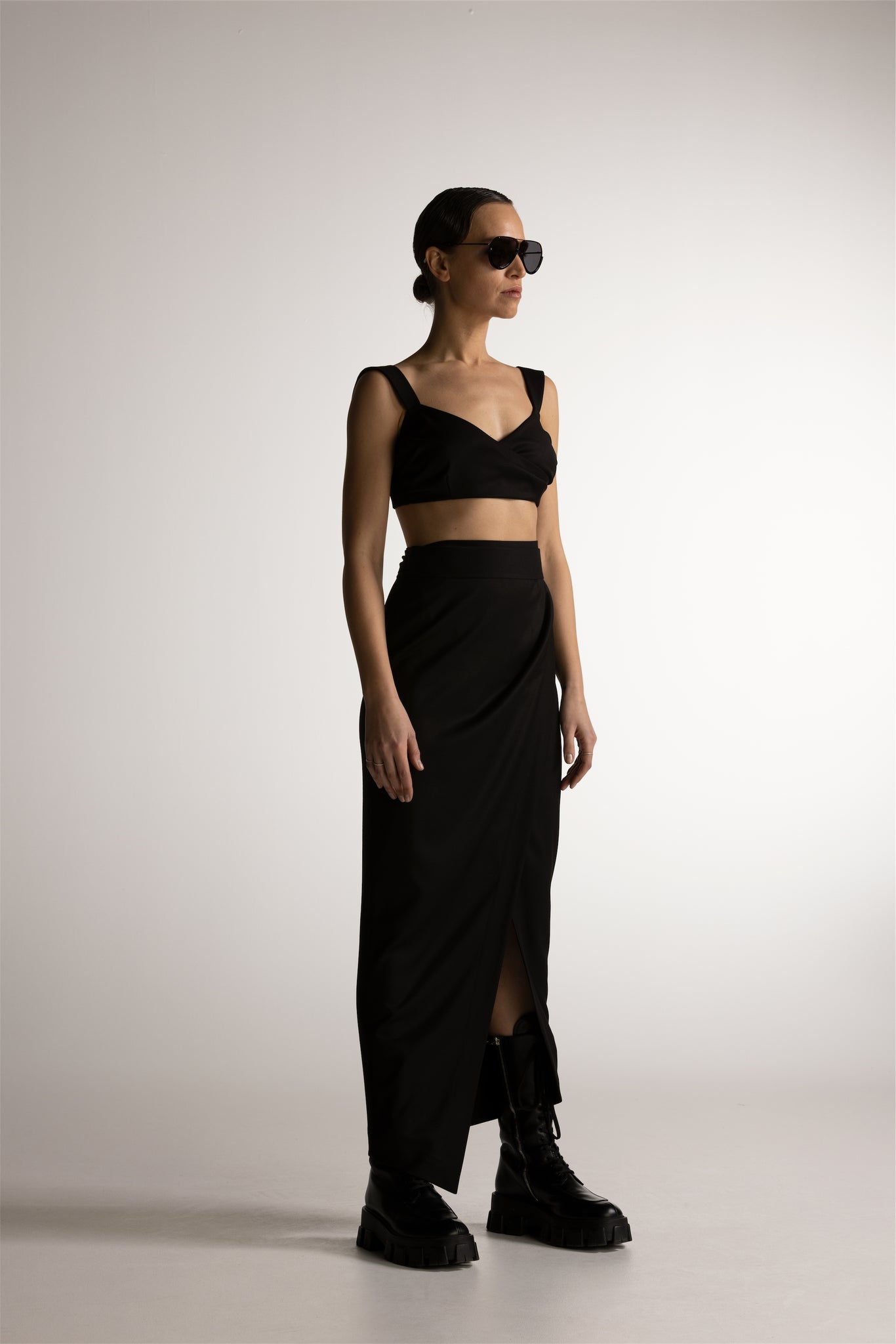 PIXIE WON'T PLAY VENERE WRAP SKIRT BLACK VERSATILE WRAP AROUND DESIGN FLATTERING SILHOUETTE EFFORTLESS STYLE TRENDY COMFORTABLE CHIC FEMININE ADJUSTABLE FIT DAY TO NIGHT WEAR CASUAL ELEGANCE SPRING SUMMER FALL WINTER CAPSULE COLLECTION ESSENTIAL LUXURY HIGH WAISTED DOUBLE WRAP